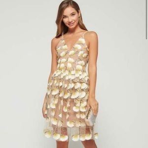 Dress the Population Betsy Floral appliqué dress